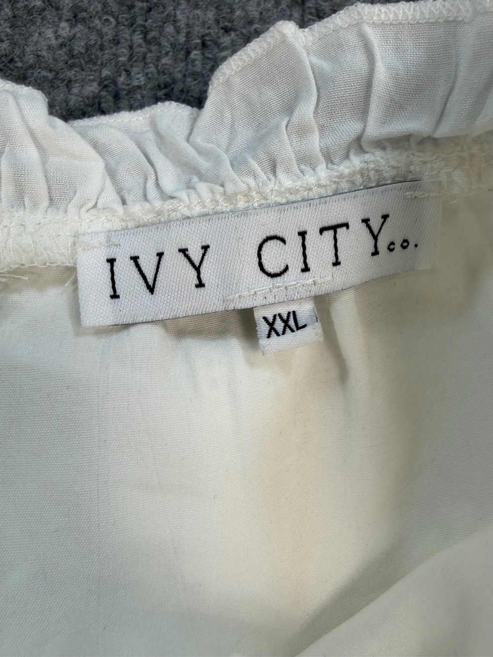 Ivy City Co White Embroidered Prairie Maxi Dress Cottagecore Victorian XXL - Picture 9 of 14